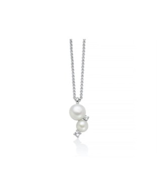 Collana MILUNA Andromeda in argento 925 perle e topazi PCL6795