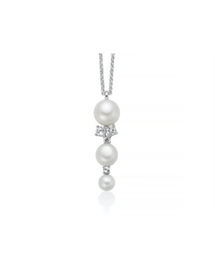 Collana MILUNA Andromeda in argento 925 perle e topazi PCL6799