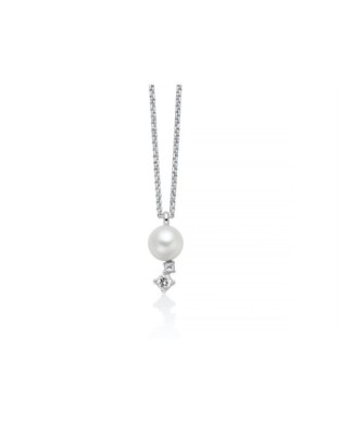 Collana MILUNA Andromeda in argento 925 perla e topazi PCL6793