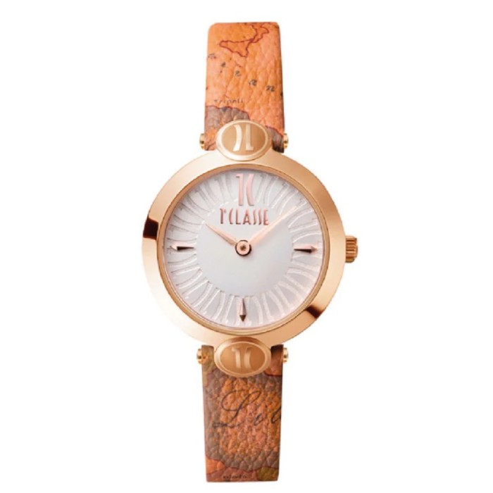 Orologio ALVIERO MARTINI 1700580 Gold con cinturino in pelle