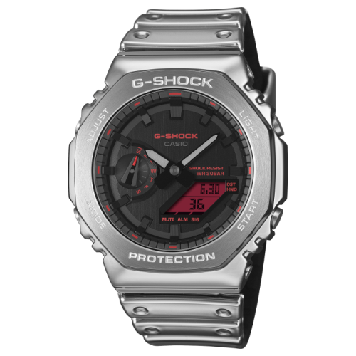 Orologio CASIO G-Shock GM-2100YRA-8AER Black/Red cinturino in silicone Silver