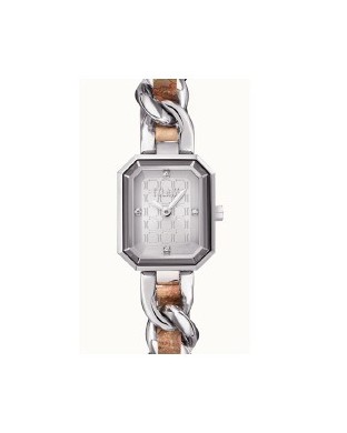 Orologio ALVIERO MARTINI 1700568 Silver con cinturino in acciaio e pelle