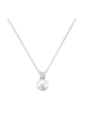 STROILI Collana Silver Pearls Argento Rodiato Perla sintentica Cubic Zirconia 1693186