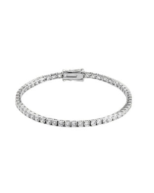 STROILI Bracciale Tennis Silver Elegance Argento Rodiato Cubic Zirconia 1698307