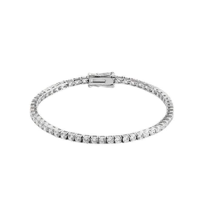 STROILI Bracciale Tennis Silver Elegance Argento Rodiato Cubic Zirconia 1698307