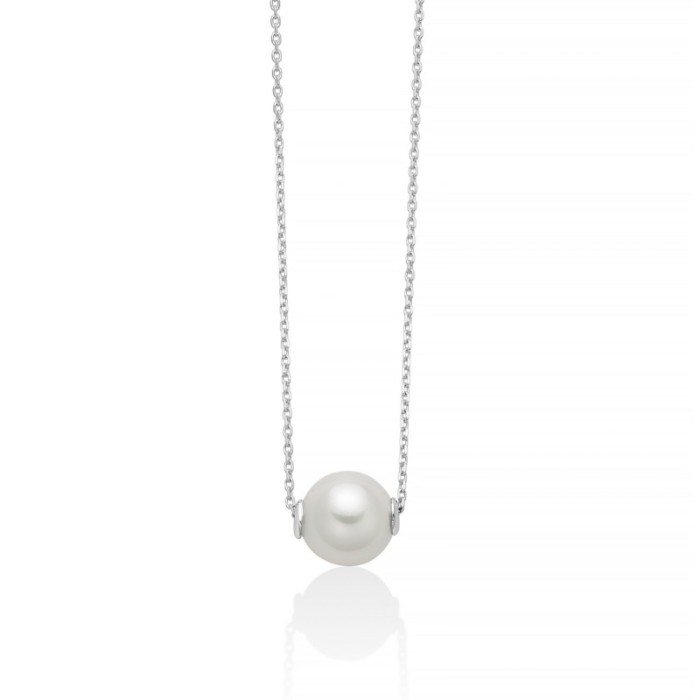 Collana MILUNA in oro bianco 9kt e perla Ø 6,5-7 PCL6460BX