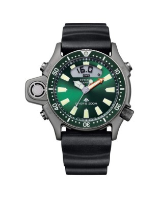Orologio CITIZEN Promaster Aqualand I JP2007-17X Green con cinturino in gomma black