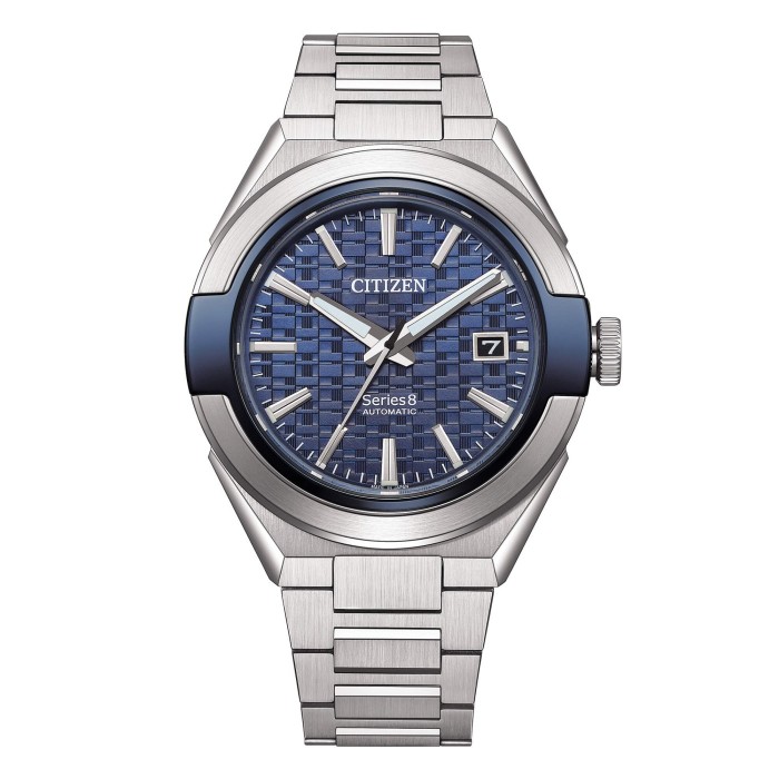 Orologio CITIZEN 870 Mechanical NA1037-53L Blue con cinturino in acciaio