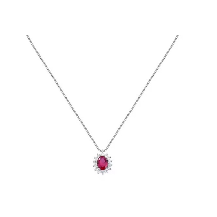 Collana girocollo MORELLATO Duchessa SAIW281 in argento 925  con pendente Princess rosso