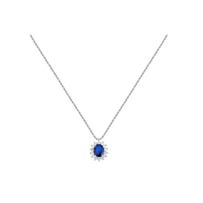 Collana girocollo MORELLATO Duchessa SAIW279 in argento 925 con pendente Princess blu