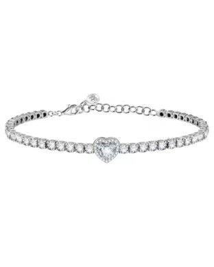 Bracciale tennis MORELLATO Nobile SAVB19 in argento 925 con centrale Cuore