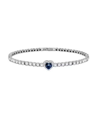 Bracciale tennis MORELLATO Nobile SAVB20 in argento 925 con centrale Cuore blu