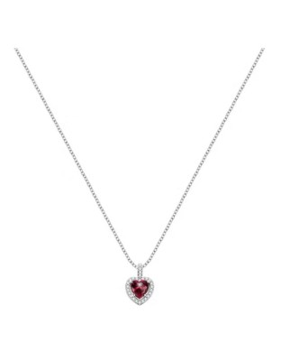 Collana girocollo MORELLATO Nobile SAVB04 in argento 925 con pendente Cuore rosso