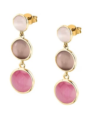 Orecchini pendenti MORELLATO Venezia SAZM18 in argento 925 dorato e pietre colorate