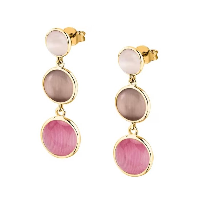 Orecchini pendenti MORELLATO Venezia SAZM18 in argento 925 dorato e pietre colorate