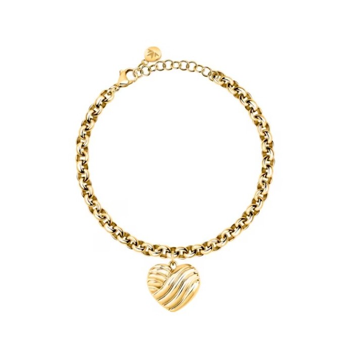 Bracciale MORELLATO Battito SAZQ04 in acciaio dorato con charm Cuore