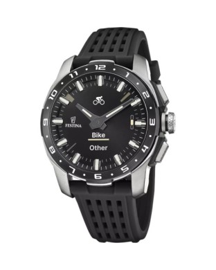 Orologio Smartwatch FESTINA Connected Full D F23305/8 Nero con cinturino in silicone Nero