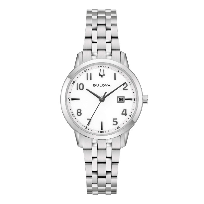 Orologio BULOVA Sutton Lady 96M174 cinturino in acciaio quadrante argento