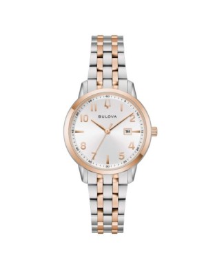 Orologio BULOVA Sutton Lady 98M140 cinturino in acciaio bicolore quadrante argento