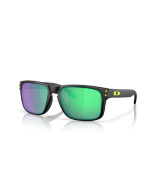 Occhiali da sole OAKLEY HOLBROOK 9102-AI Matte Black Prizm Road Jade 55