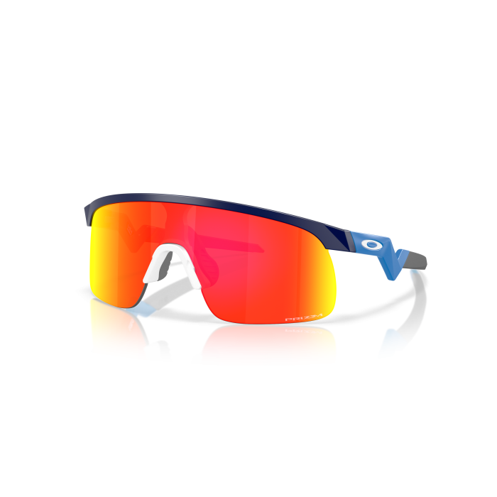 Occhiali da sole OAKLEY RESISTOR OJ9010-34 JUNIOR Matte Navy Prizm Ruby 123