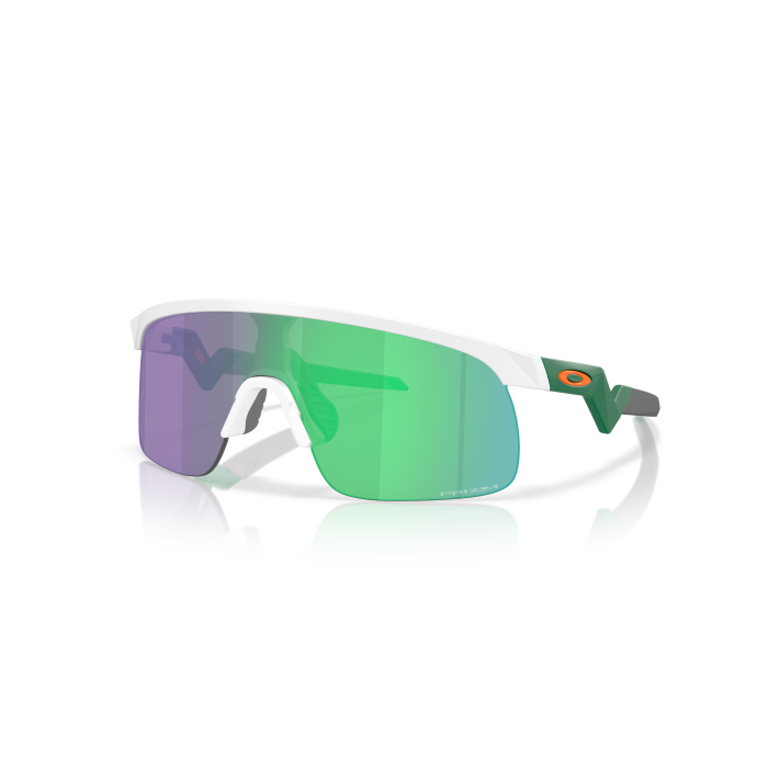 Occhiali da sole OAKLEY RESISTOR OJ9010-33 JUNIOR Matte White Prizm Jade 123