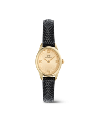 Orologio DANIEL WELLINGTON Ophelia Mini Black Lizard Unitone Guilloché Gold DW00100897