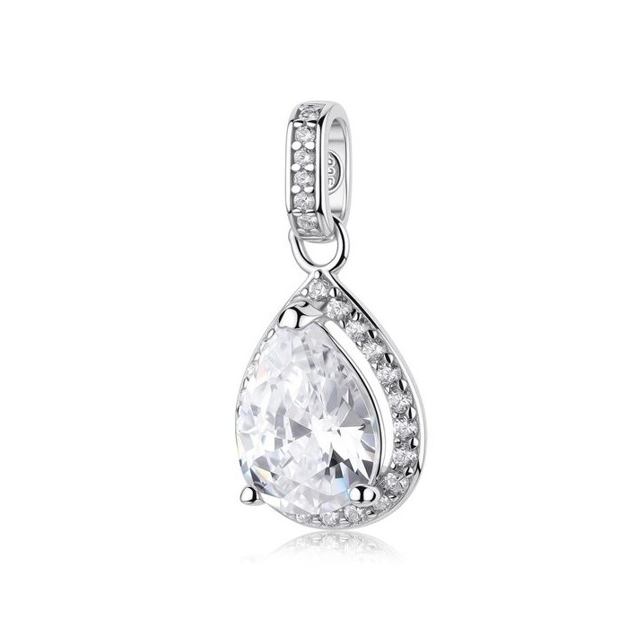Charm BROSWAY FANCY in argento 925 e cristalli bianchi FIW179