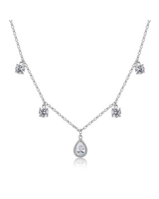 Collana girocollo BROSWAY FANCY in argento 925 e cristalli bianchi FIW181