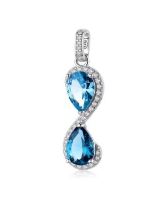 Charm BROSWAY FANCY in argento 925 e cristalli light sapphire FCL132