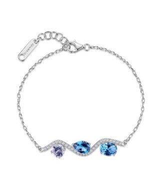 Bracciale BROSWAY FANCY in argento 925 e cristalli light sapphire FCL134