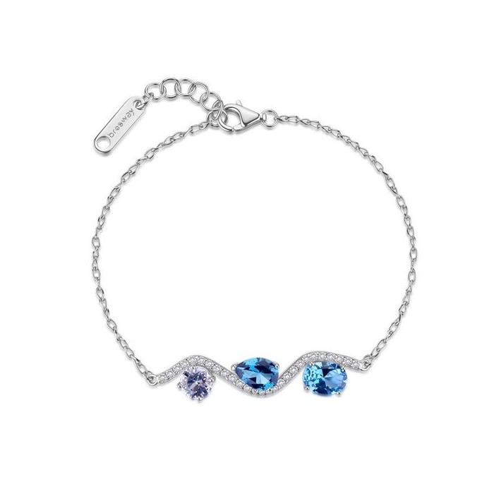 Bracciale BROSWAY FANCY in argento 925 e cristalli light sapphire FCL134