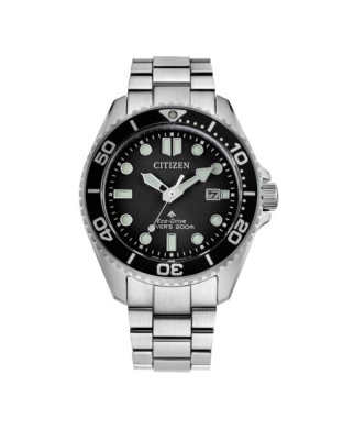 Orologio CITIZEN Diver's Eco Drive 200 mt 40mm BN0260-51E Black con cinturino in acciaio