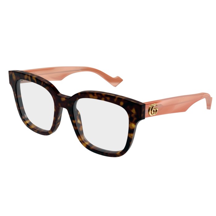 Occhiali montatura da vista GUCCI GG0958O 014 Havana Pink 52