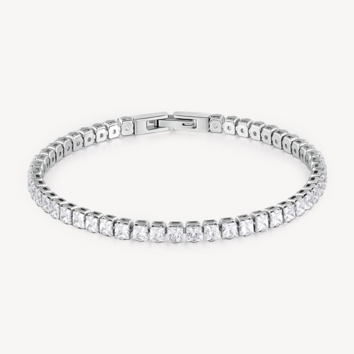 Bracciale tennis Uomo BROSWAY Avantgarde in acciaio 304 e cristalli BVD20