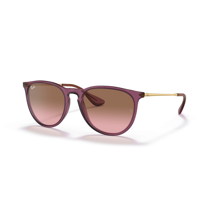 Occhiali sole RAY-BAN Erika RB4171 659114 54 Transparent Violet Pink Gradient Brown