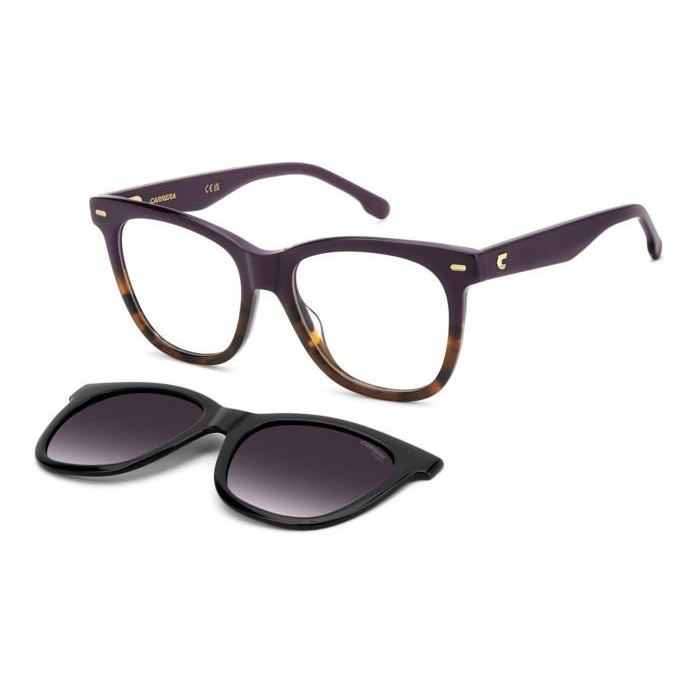 Occhiali da vista + clip da sole CARRERA CA 3098/C HKZ Violet Havana 53-18