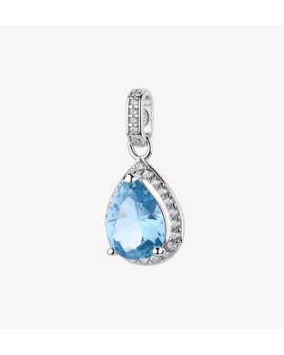 Charm BROSWAY FANCY in argento 925 e cristalli light sapphire FCL131