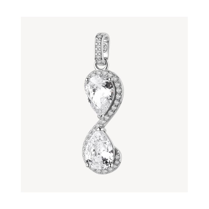 Charm BROSWAY FANCY in argento 925 e cristalli bianchi FIW180