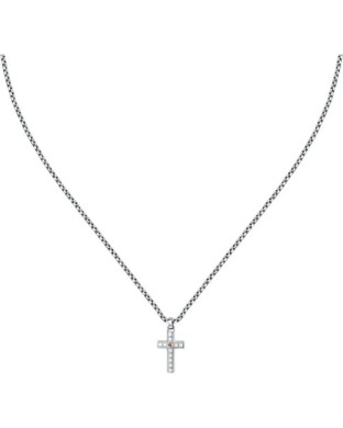 Collana Uomo SECTOR Spirit SZQ29 in acciaio e pvd rose con pendente croce