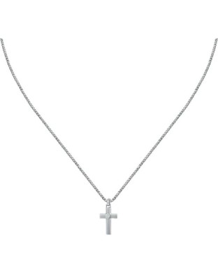 Collana Uomo SECTOR Spirit SZQ30 in acciaio con pendente croce