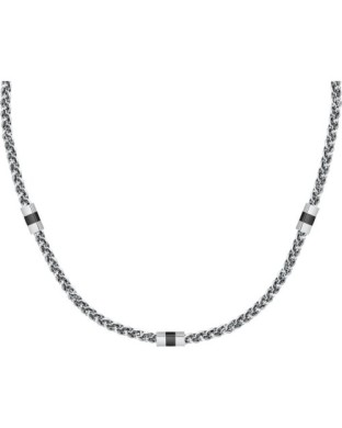 Collana Uomo SECTOR Energy SAFT93 in acciaio e pvd nero