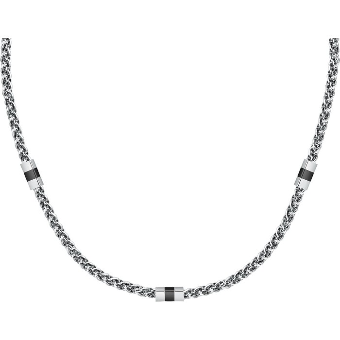 Collana Uomo SECTOR Energy SAFT93 in acciaio e pvd nero