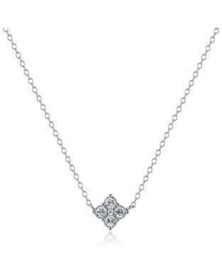 Collana girocollo S'AGAPO Gleam SLA01  in acciaio 316L con cristalli centrali