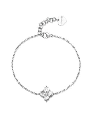 Bracciale S'AGAPO Gleam SLA13  in acciaio 316L con cristalli centrali