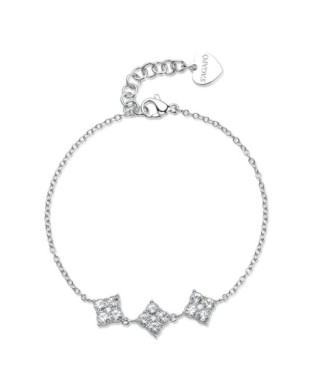 Bracciale S'AGAPO Gleam SLA14  in acciaio 316L con cristalli centrali