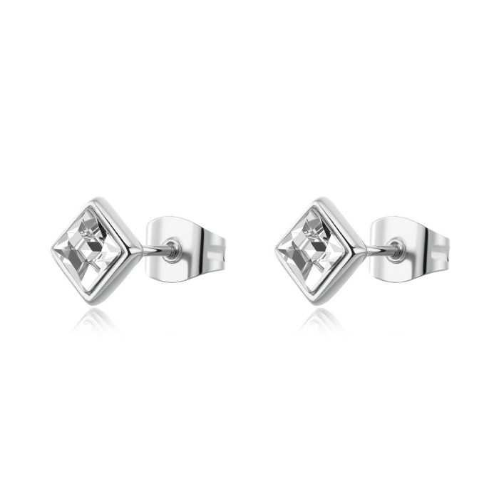 Orecchini S'AGAPO Luce SCE56  in acciaio 316L con cristalli