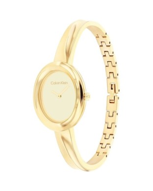 Orologio CALVIN KLEIN Twisted Bezel 25100056  Gold in acciaio dorato