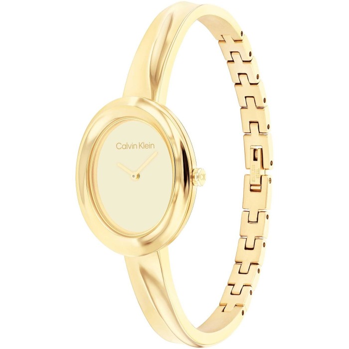 Orologio CALVIN KLEIN Twisted Bezel 25100056  Gold in acciaio dorato