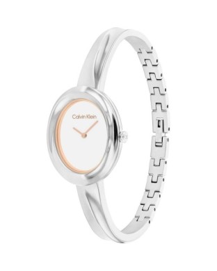 Orologio CALVIN KLEIN Twisted Bezel 25100055  Silver in acciaio